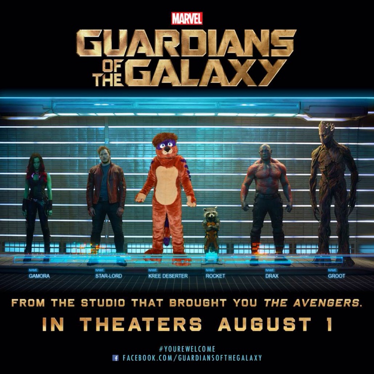 Your Guardians of the Galaxy green screen photo has arrived!‏